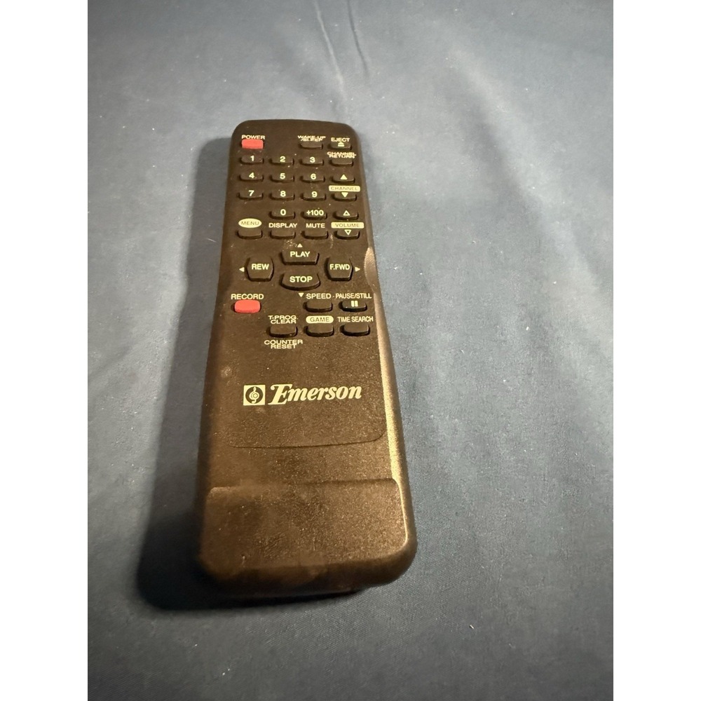 EMERSON TV VCR COMBO REMOTE CONTROL Genuine Emerson N9381 VCR No Battery Cover